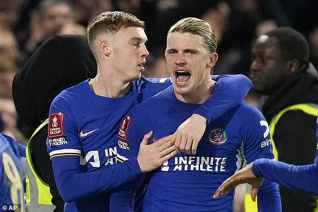 Conor Gallagher (right) proved the difference during Chelsea's nervy FA Cup win versus Leeds