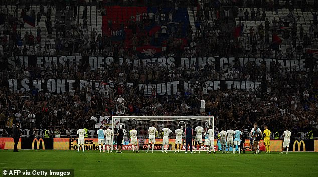 Olympique Lyon players were given an extraordinary dressing down by their fans earlier this season
