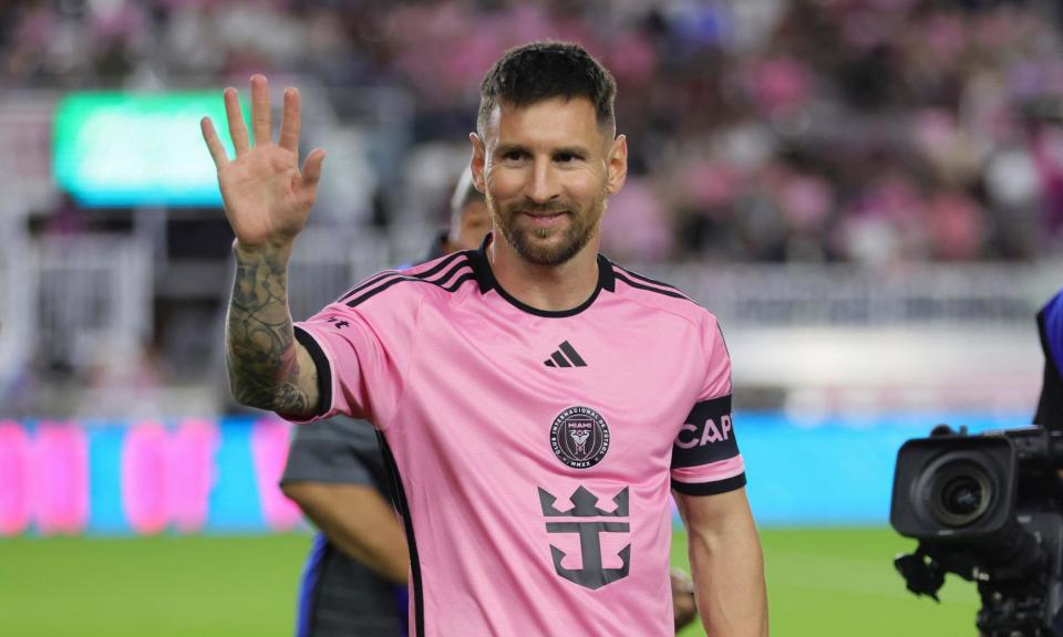 <span><a class="link " href="https://sports.yahoo.com/soccer/players/372884/" data-i13n="sec:content-canvas;subsec:anchor_text;elm:context_link" data-ylk="slk:Lionel Messi;sec:content-canvas;subsec:anchor_text;elm:context_link;itc:0">Lionel Messi</a> will play his first full season in MLS in 2024. </span><span>Photograph: Sam Navarro/USA Today Sports</span>
