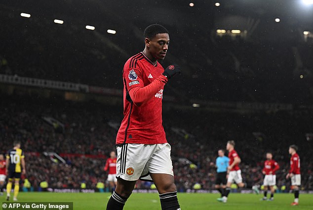 Martial could have played his last game for the club with his contract expiring this summer