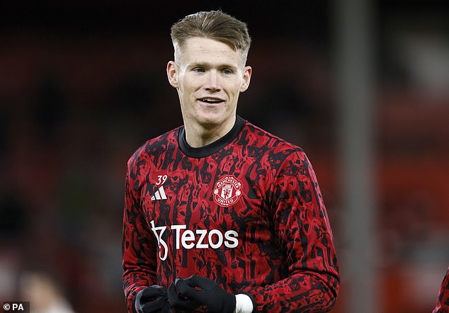 Manchester United 'want to extend Scott McTominay's contract by triggering midfielder's extra 12-month clause - with Sir Jim Ratcliffe keen to invest in British players at Old Trafford'