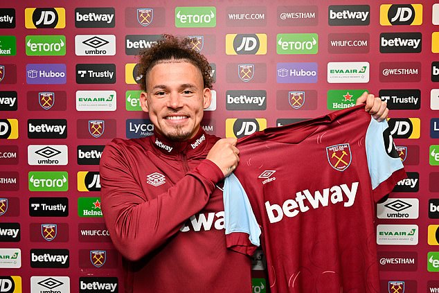 Man City's Kalvin Phillips has joined West Ham on loan until the end of the season