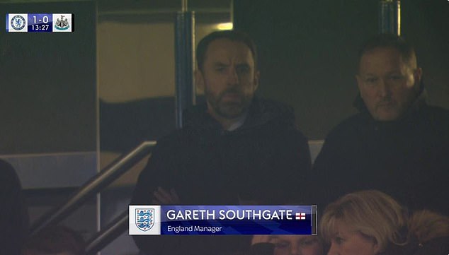 England manager Gareth Southgate was in attendance to watch Palmer's performance