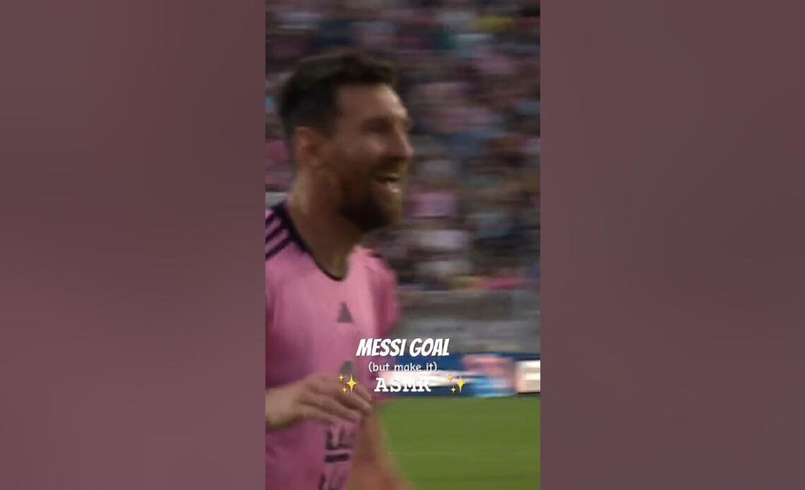 ASMR: Messi scores with his chest 🔊 #asmr #messi #asmrsounds