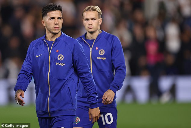 Enzo Fernandez (left) and Mykhailo Mudryk (right) have reportedly had extensions in their contracts exercised by Chelsea