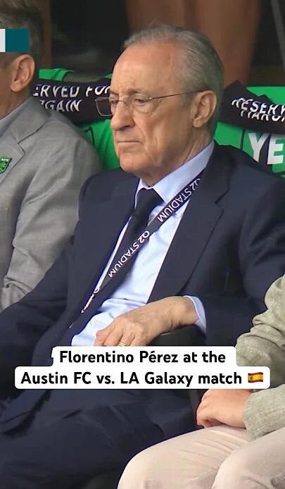 Florentino Pérez taking in Austin FC vs. LA Galaxy #realmadrid #madrid #soccer