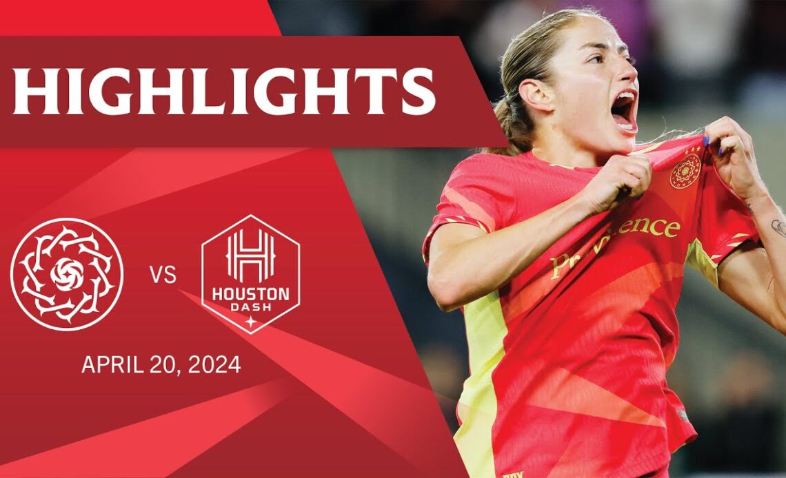 Highlights | Portland Thorns FC vs. Houston Dash | April 20, 2024