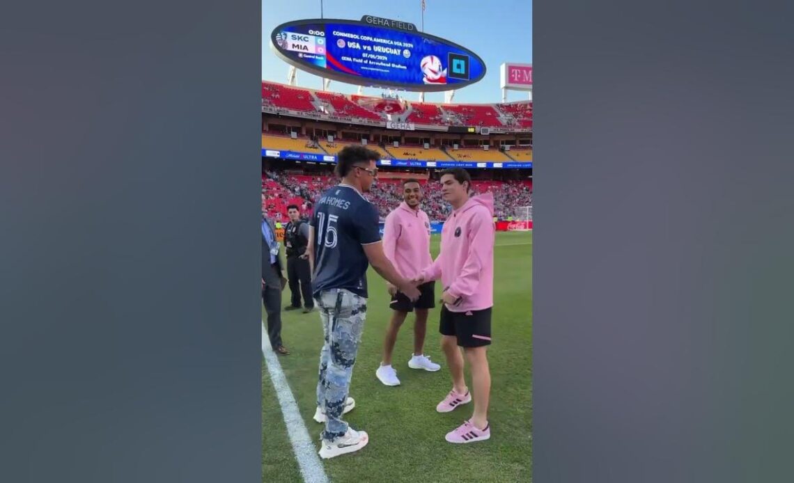 Patrick & Brittany Mahomes ready to watch Sporting KC take on Messi & Inter Miami at Arrowhead