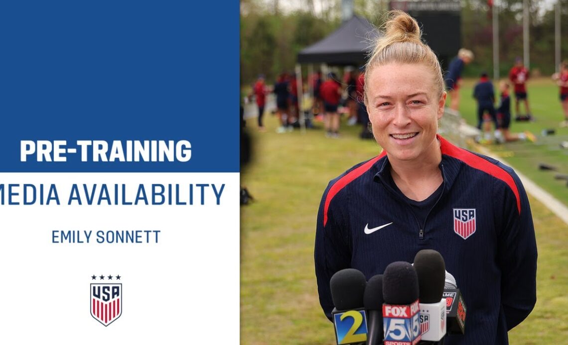 TRAINING CAMP MEDIA AVAILABILITY: Emily Sonnett | April 2, 2024 | 2024 SheBelieves Cup