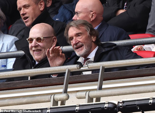 Part-owner Sir Jim Ratcliffe (right) will lead an overhaul at Old Trafford with Ten Hag in danger