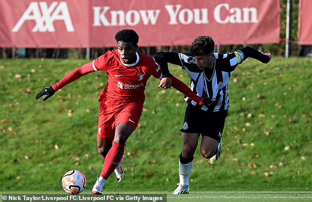 The 17-year-old scored an astonishing 90 goals in one season for the Under-14s