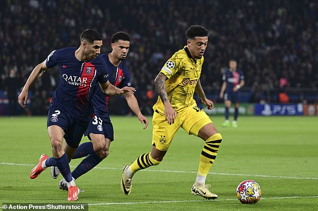 Sancho produced a man of the match display against French giants PSG to help Dortmund in 1-0 in their second-leg clash