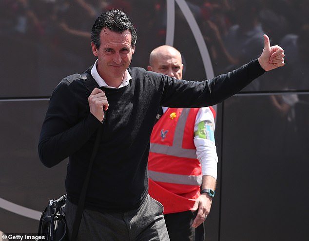 Unai Emery has handed his son a spot on the bench for Villa's final Premier League game of the season