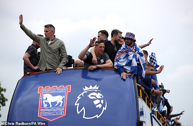 Ipswich are desperate to keep McKenna (left), who has led them to back-to-back promotions