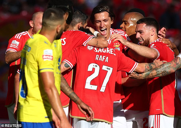 The Spanish left-back made 16 appearances for Benfica during the second half of the season