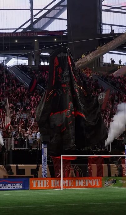Epic Darth Vader Tifo for May the 4th 🔥 #starwars #tifo #soccer