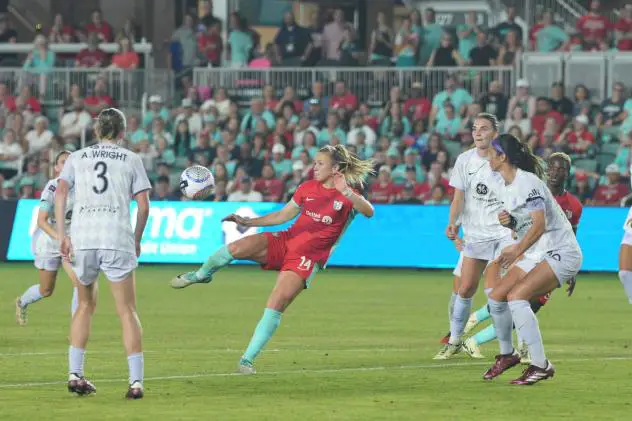Kansas City Current midfielder Claire Hutton with the U-20 U.S. Women's National Team