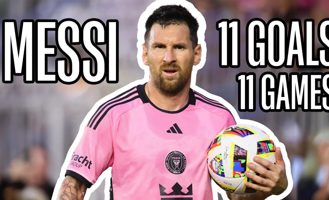 Lionel Messi ALL 11 Goals in 11 Games For Inter Miami