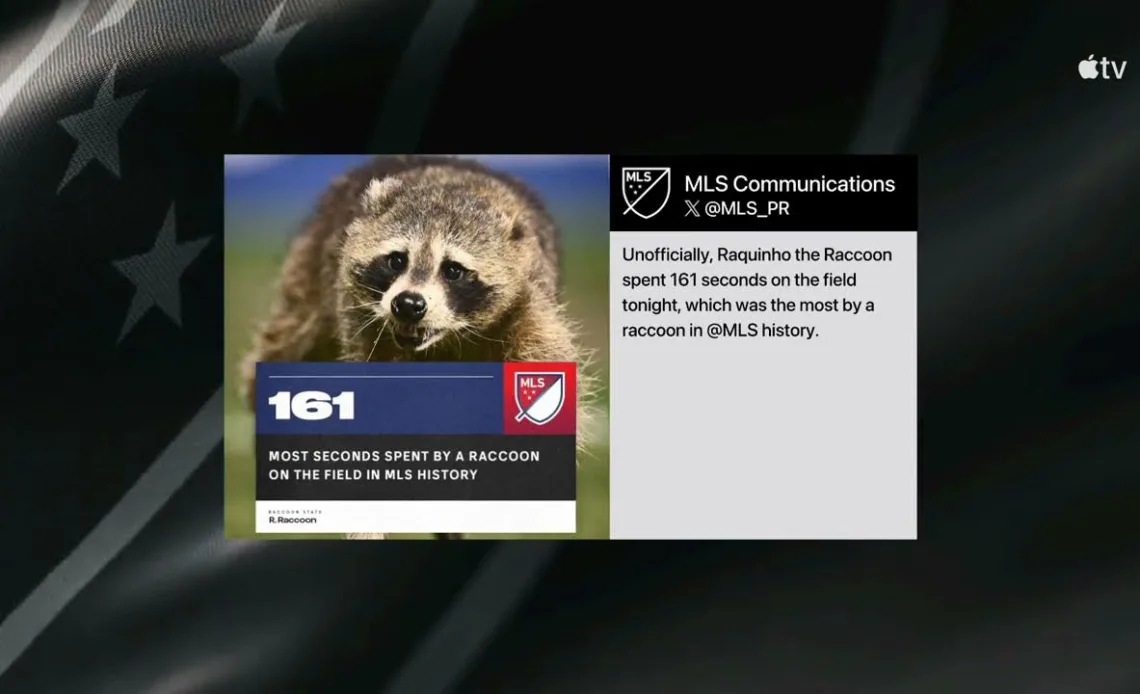 The MOST Time Spent On The Field By A RACCOON In MLS History