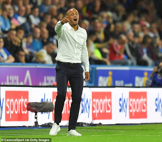 Vincent Kompany, pictured here on his first game in charge of Burnley (1-0 against Huddersfield in July, 2022), is on the verge of taking over at Bayern Munich