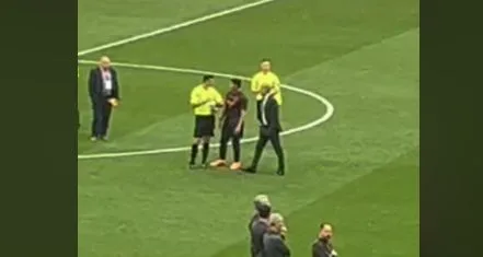 Watch: Pep Guardiola seen arguing with the referee long after the final whistle