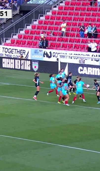 What a ball from Jenna Nighswonger and Ella Stevens capitalizes!  #nwsl