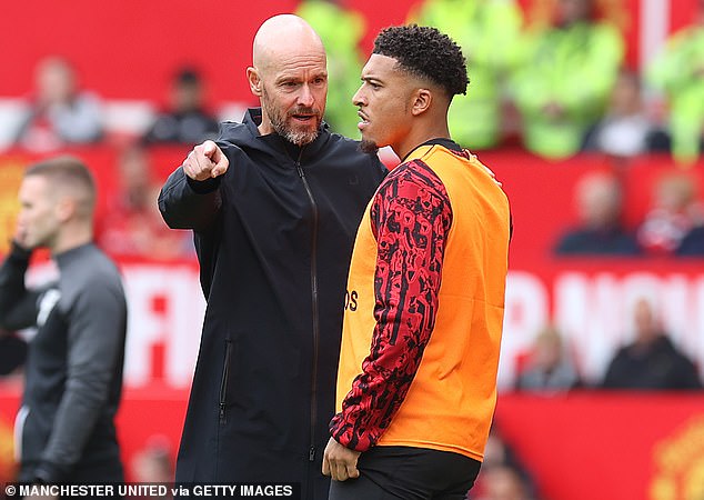 Sancho's future at United is uncertain after he was frozen out by manager Erik ten Hag