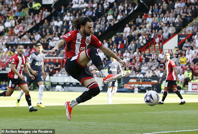 He scored six goals in 14 matches for Sheffield United and Southampton are keen to sign him
