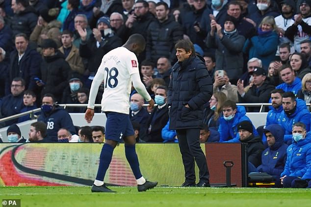 Ndombele was booed off on his final Tottenham appearance in an FA Cup tie in January 2022