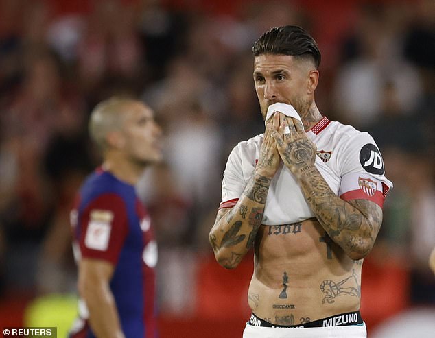 His last ever appearance for Sevilla came in a 2-1 home defeat by Barcelona in La Liga in May