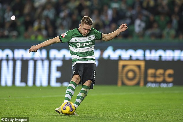 The Sweden international scored 43 goals in 50 games in his first season at Sporting Lisbon