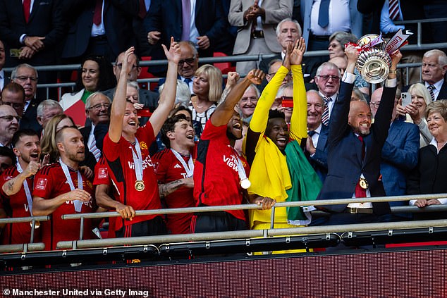 After a disappointing season, Ten Hag ended it on a high by winning the FA Cup final on May 25