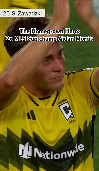 Aidan Morris special moment says farewell to @ColumbusCrew