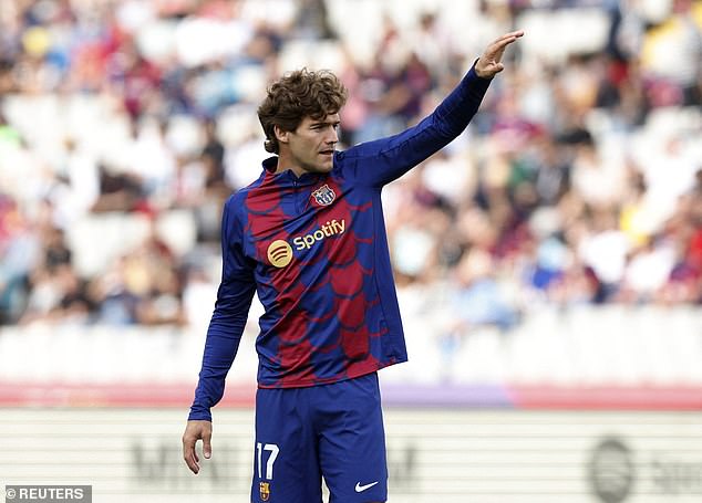 Marcos Alonso, 33, is leaving Barcelona this summer after his contract expired on Sunday