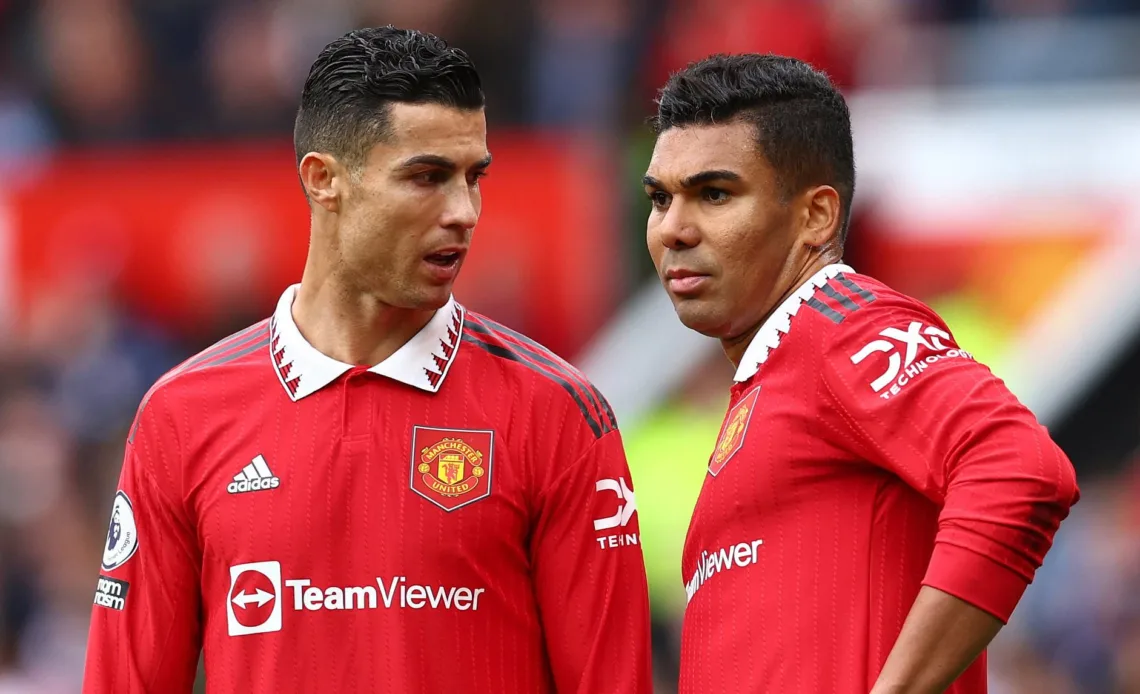 Cristiano Ronaldo trying to convince Casemiro to join him at Al Nassr