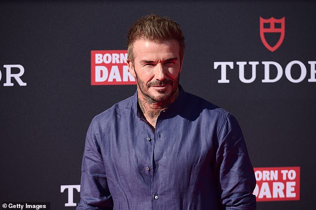 David Beckham (pictured) is set to battle it out with Cesc Fabregas to sign a former Manchester United star, a report suggests