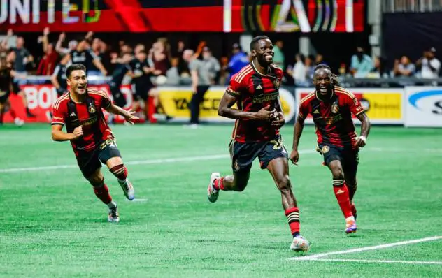 Atlanta United on the field