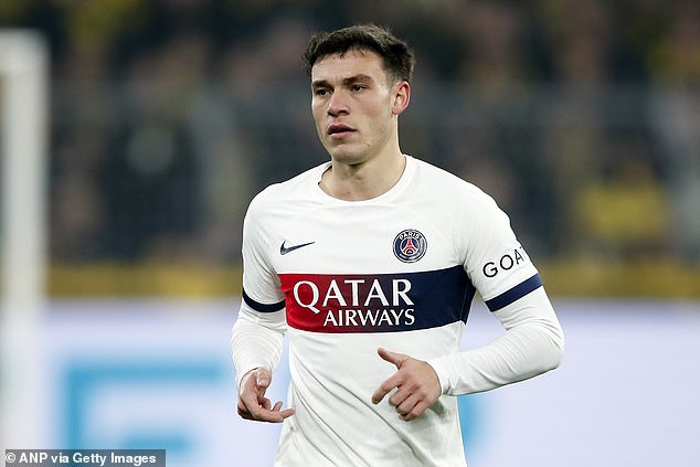 Man United are showing interest in signing PSG midfielder Manuel Ugarte (pictured)
