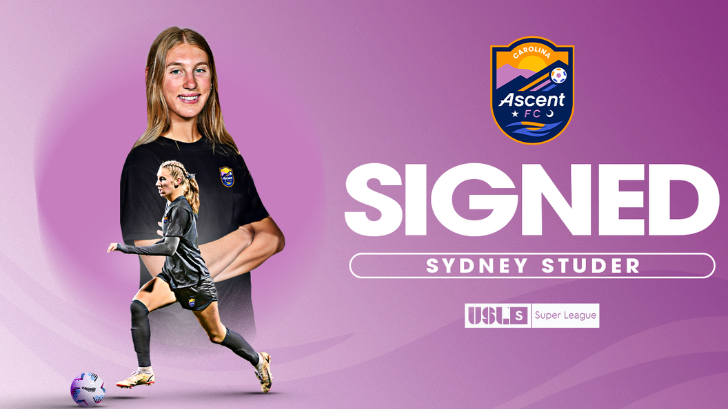 Sydney Studer Signs with Carolina Ascent FC