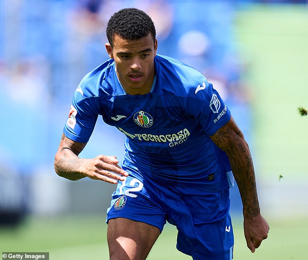 Marseille also want Mason Greenwood, pictured playing for Getafe during a recent loan spell