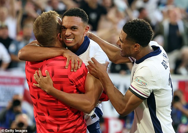 Alexander-Arnold started England's first two Euros group games in central midfield, despite right back being his most regular position at club level