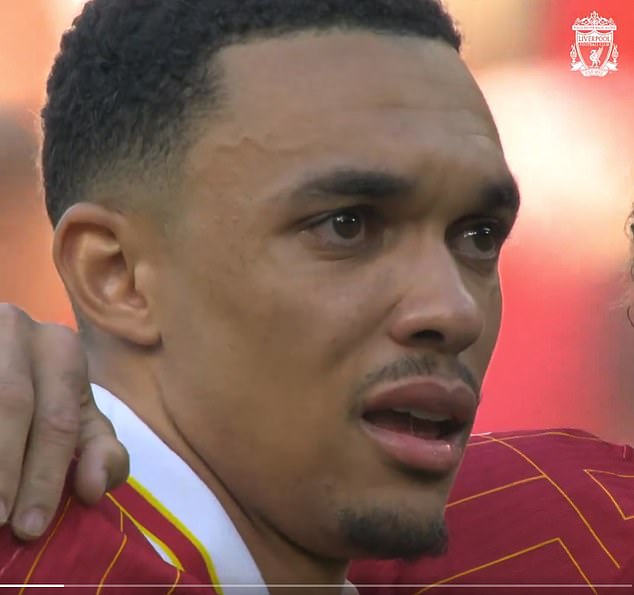 Trent Alexander-Arnold was in tears in front of Liverpool fans on the final day of the season