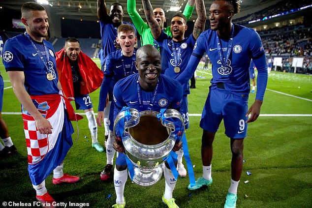 Kante won nearly every major honour with Chelsea, and was named Player of the Year in 2017017