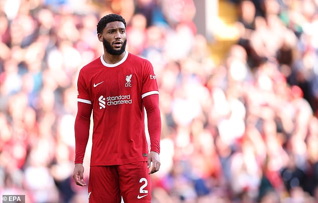 Liverpool's Joe Gomez is open to a new challenge after seeing a move to Newcastle collapse