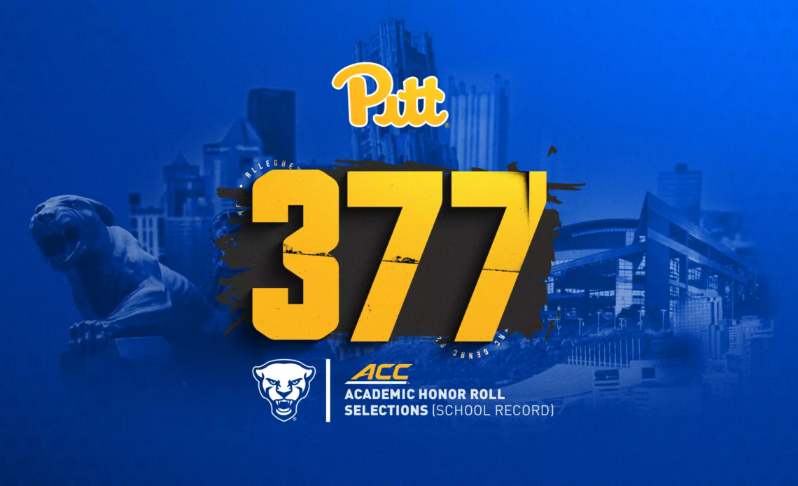 Pitt Places School Record 377 on 2023-24 ACC Honor Roll