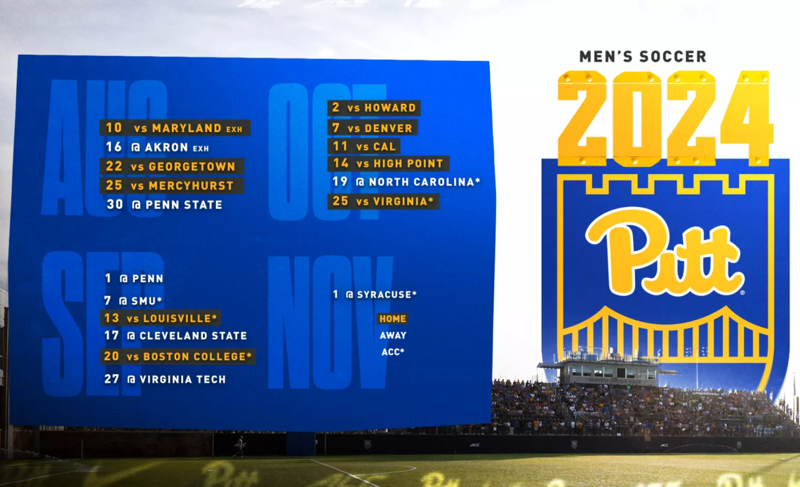 Pitt Unveils 2024 Schedule; Season Tickets On Sale Now
