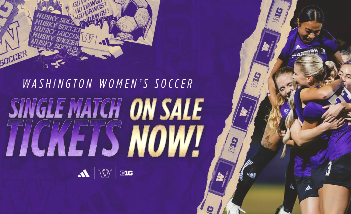 UW Women's Soccer Single Match Tickets On Sale