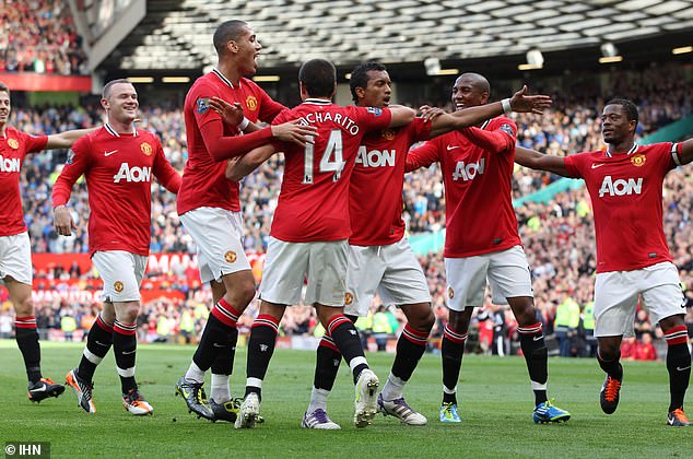 Nani (third right) spent eight years at United, and has played for 10 clubs in his career