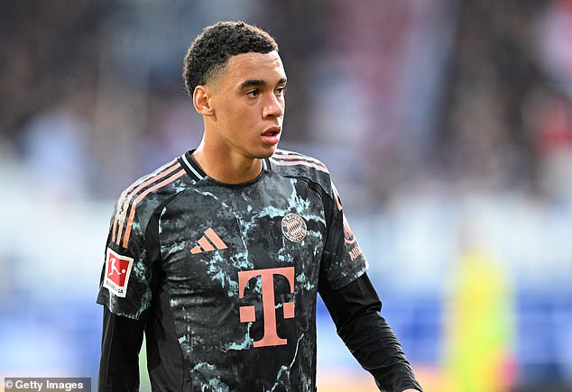 Jamal Musiala (pictured) has not agreed a new contract with current side Bayern Munich yet