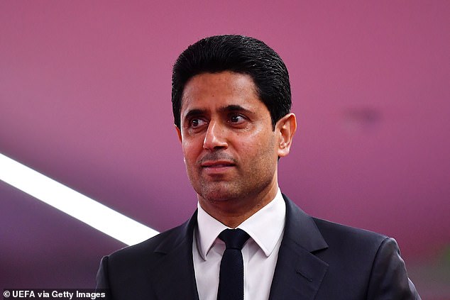 PSG released a statement on Wednesday after lawyers from both parties met. Pictured: CEO and chairman Nasser Al-Khelaifi